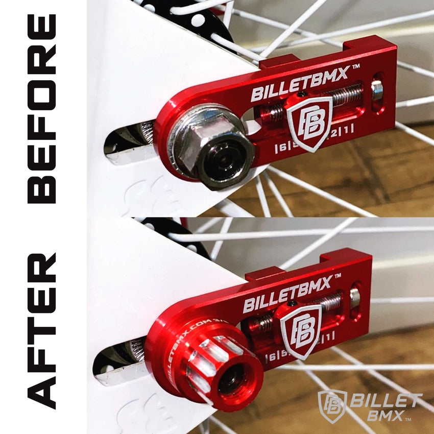 BILLET BMX Deez Nuts 12 Point Bike Axle Nuts 14x1.50mm FOR eBIKES AND ZOOZ REAR (2-Pack)