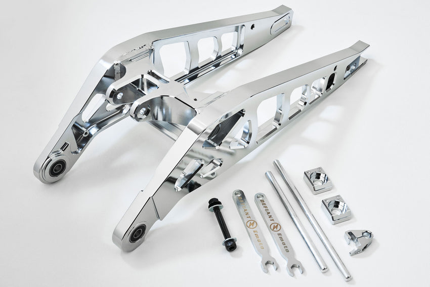 Defiant V3 STOCK Length - Swingarm for Surron LBX by Defiant Emoto - Double Check Color Selection
