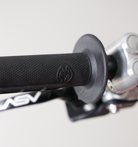 Universal Half Waffle Single Side Bolt-On Grips Black