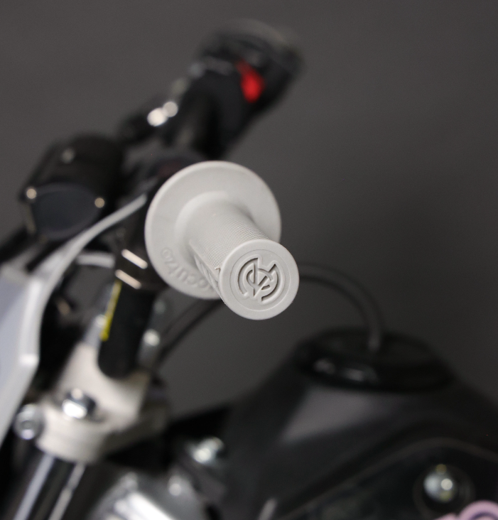 Universal Half Waffle Single Side Bolt-On Grips Grey