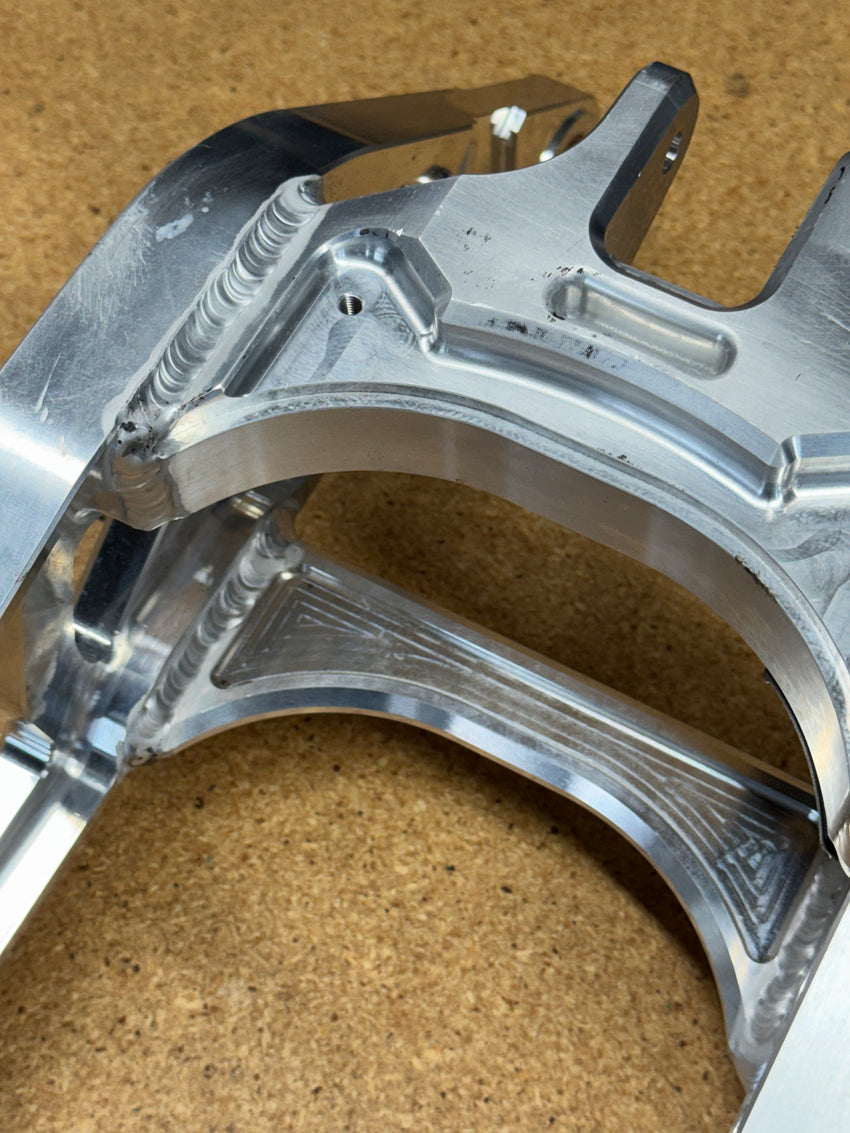 DEFIANT v3 Swingarm "RAW UN-FINISHED" Stock Length - For Powder Coating