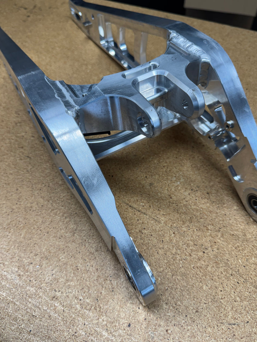 DEFIANT v3 Swingarm "RAW UN-FINISHED" Stock Length - For Powder Coating