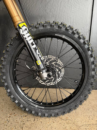 Surron Light Bee X with Custom 17' x 14" Wheel Set by Defiant Emoto