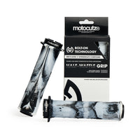 Mid Flange Bolt-On Grips White Dye