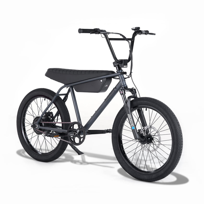 The zooz ultra cush is the ultra urban with a suntour XCR Air Adjustable front suspension fork which smoothes out the ride on and off the path.