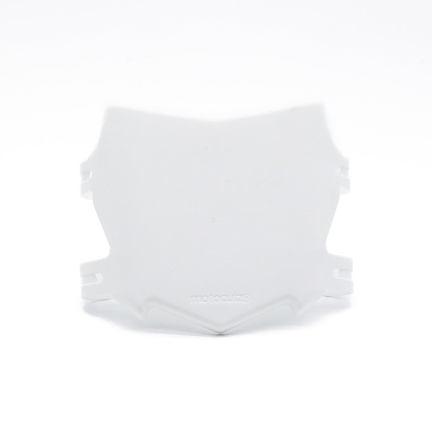 OG MOTOCUTZ X TG BUILT FRONT NUMBER PLATE WHITE