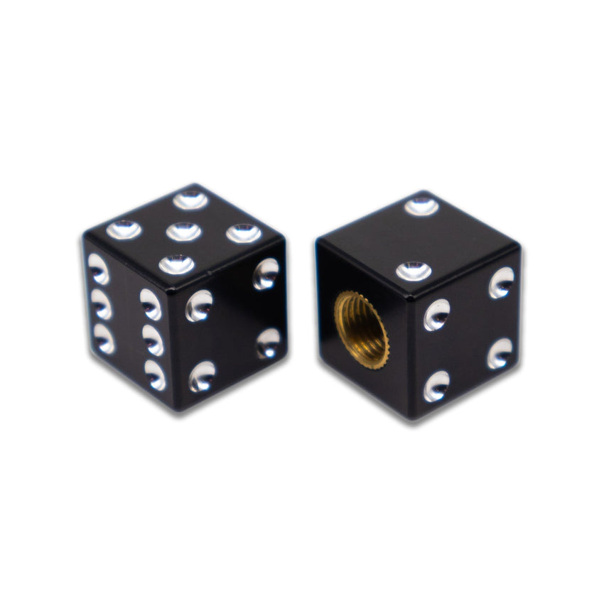 BILLET BMX Full Size Dice Valve Stem Caps (2 Pack) - Zoozbikes