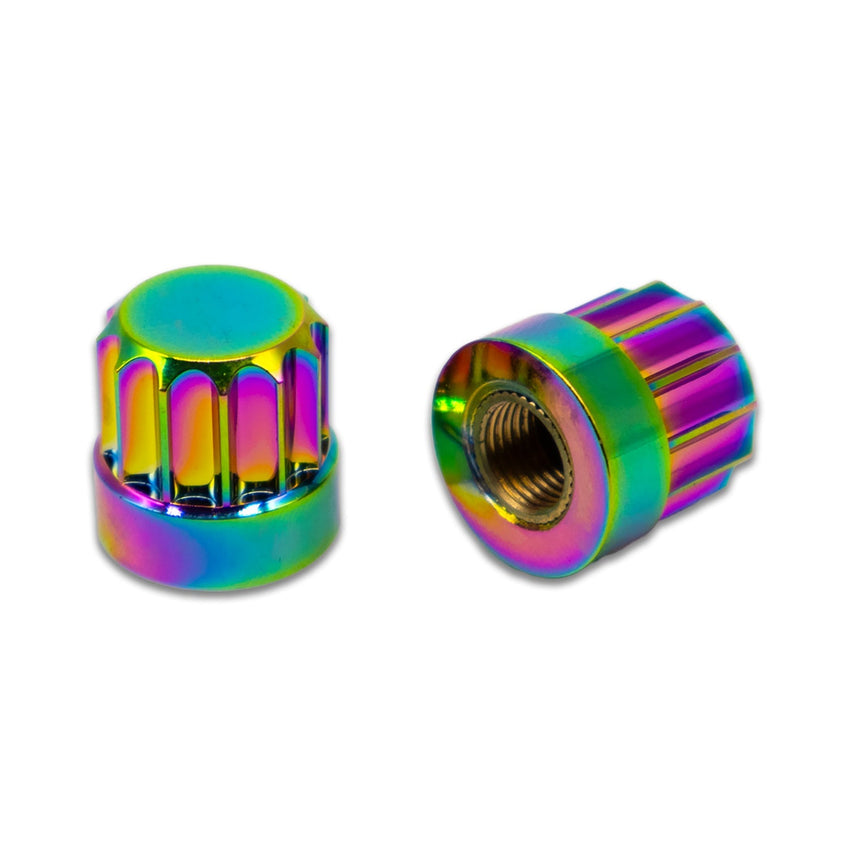 BILLET BMX Deez Nuts 12 Point Valve Stem Caps (2 Pack) - Zoozbikes