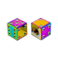BILLET BMX Full Size Dice Valve Stem Caps (2 Pack) - Zoozbikes