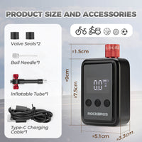 HW140 Mini Electric Bike Pump